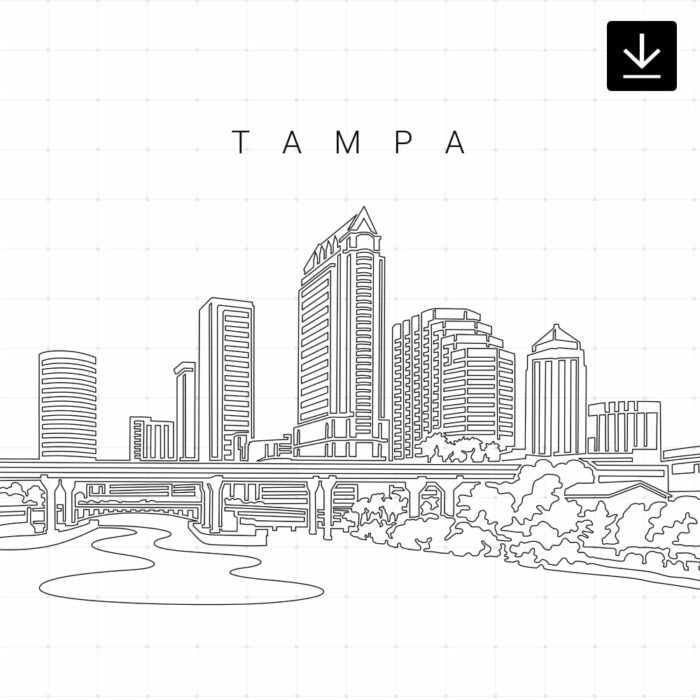 Tampa Skyline SVG - Download
