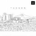 Tucson AZ Skyline SVG - Download