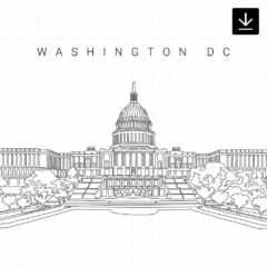 Washington DC Capitol SVG - Download
