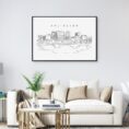 Arlington Skyline Art Print for Living Room