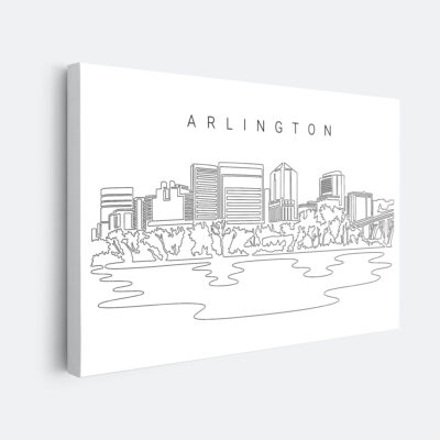 Arlington Skyline Canvas Art Print