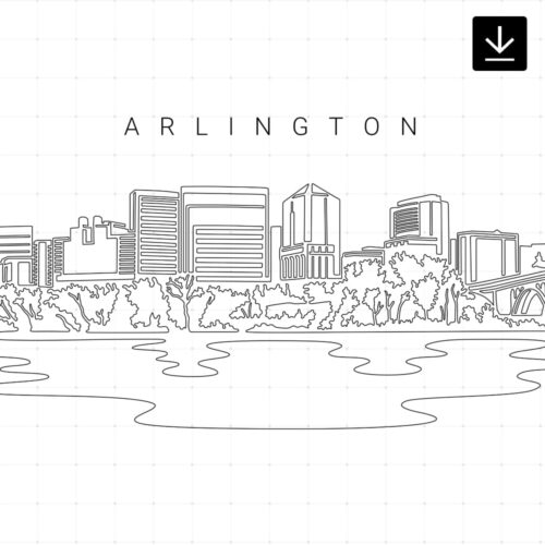 Arlington Skyline SVG - Download