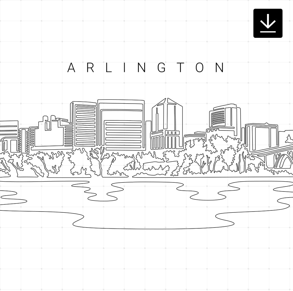 Arlington Skyline SVG - Download