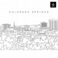 Colorado Springs Skyline SVG - Download