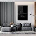 Framed Sydney Opera House Wall Art for Living Room - Portrait - Dark