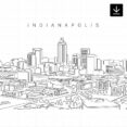 Indianapolis Skyline SVG - Download