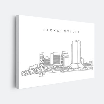 Jacksonville Skyline Canvas Art print