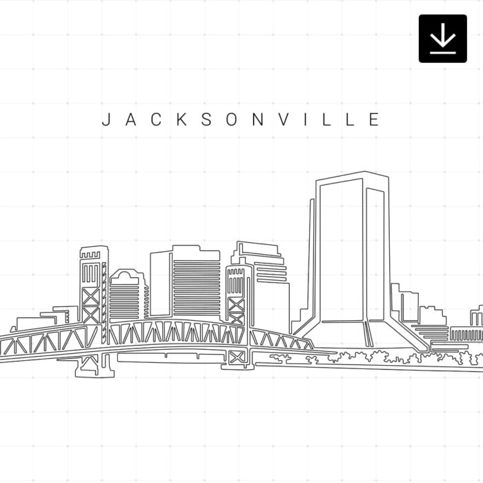 Jacksonville Skyline SVG - Download