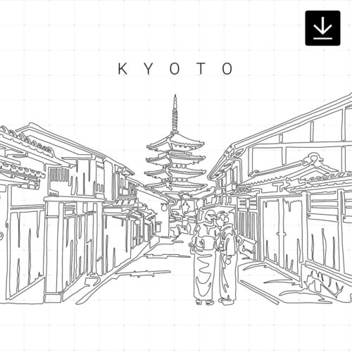 Kyoto Japan SVG - Download