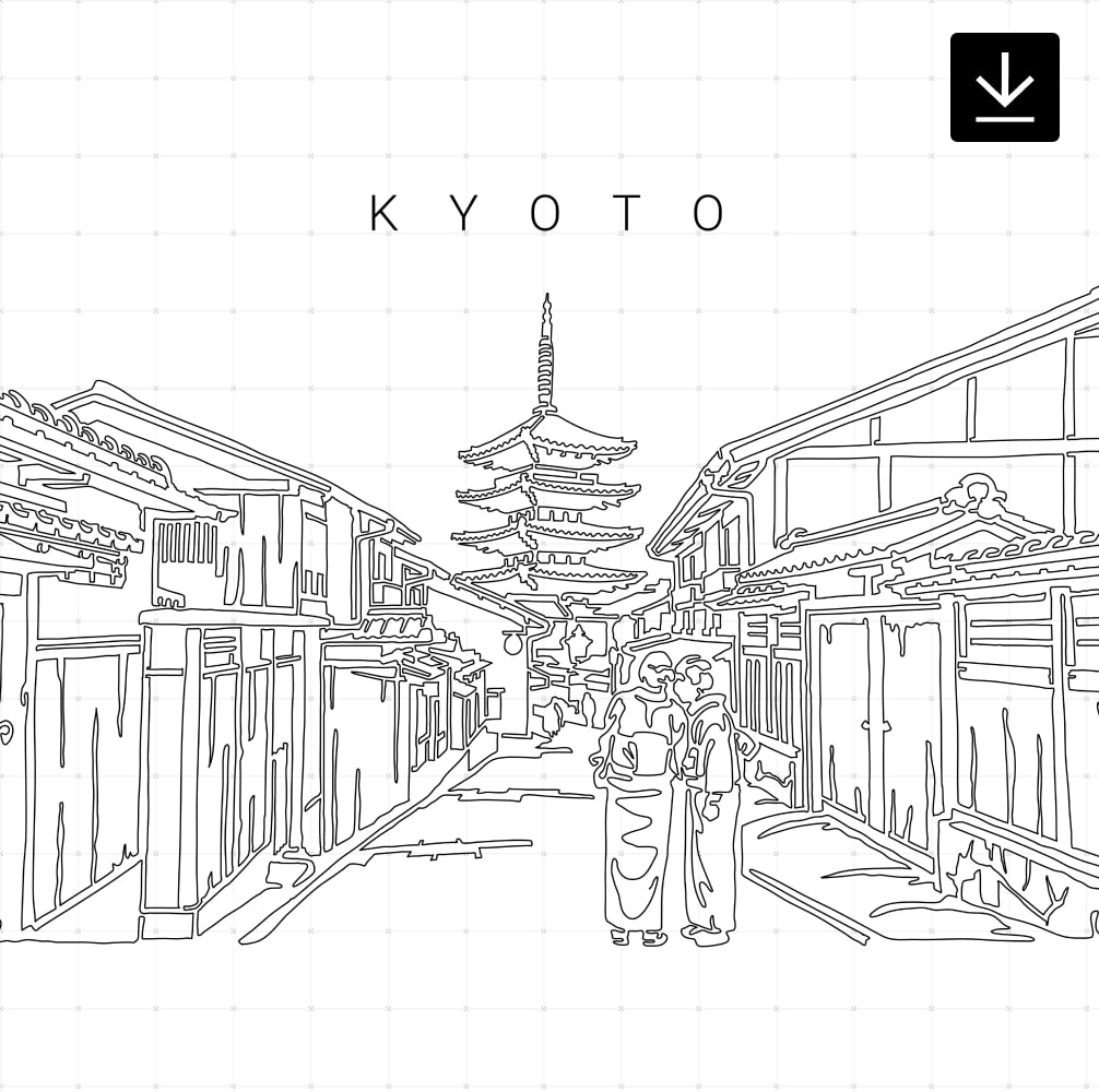 Kyoto Japan SVG - Download