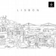 Lisbon Skyline SVG - Download