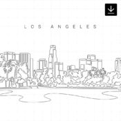 Los Angeles Skyline SVG - Download