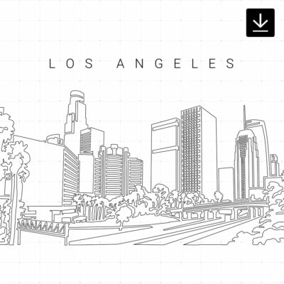 Los Angeles Skyline SVG - Download