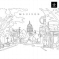 Madison WI Skyline SVG - Download