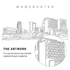 Manchester Vector Art - Single Line Art Detail