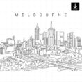 Melbourne Skyline SVG - Download