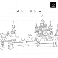 Moscow Skyline SVG - Download