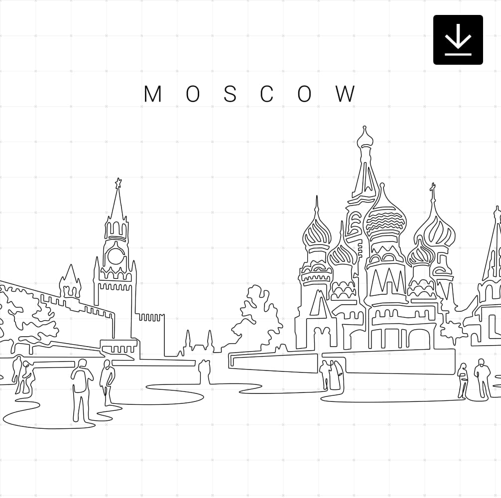 Moscow Skyline SVG - Download