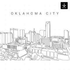 Oklahoma City Skyline SVG - Download