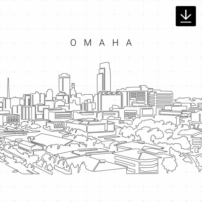 Omaha Skyline SVG - Download