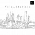 Philadelphia Skyline SVG - Download