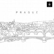 Prague Skyline SVG - Download