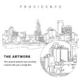 Providence Vector Art - Single Line Art Detail