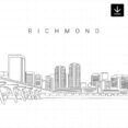 Richmond Skyline SVG - Download