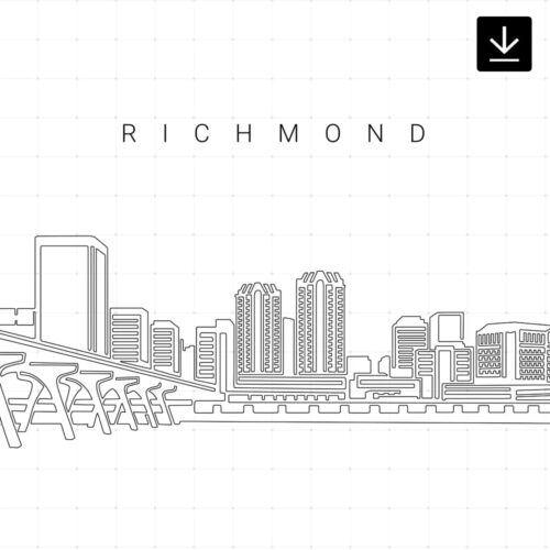 Richmond Skyline SVG - Download