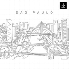 Sao Paulo Skyline SVG - Download