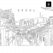 Seoul Skyline SVG - Download