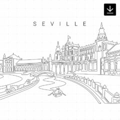 Seville Plaza De Espana SVG - Download