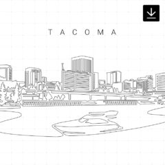 Tacoma Skyline SVG - Download