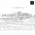 Tempe AZ Skyline SVG - Download