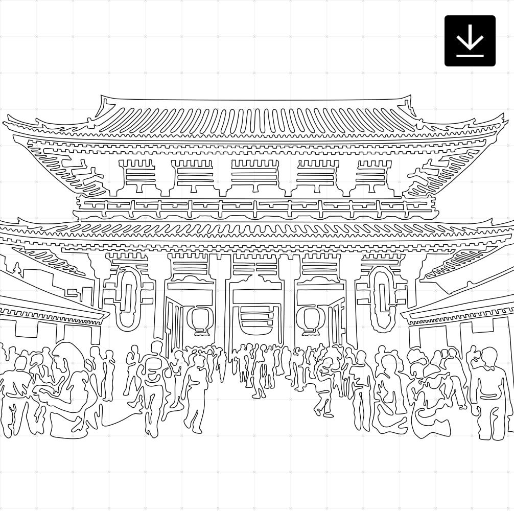 Tokyo Asakusa SVG - Download