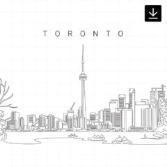 Toronto Skyline SVG - Download