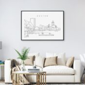 Boston Charles River Esplanade Art Print for Living Room
