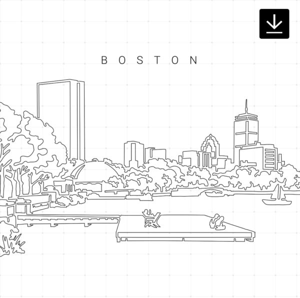 Boston Charles River Esplanade SVG - Download