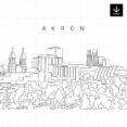 Akron Skyline SVG - Download