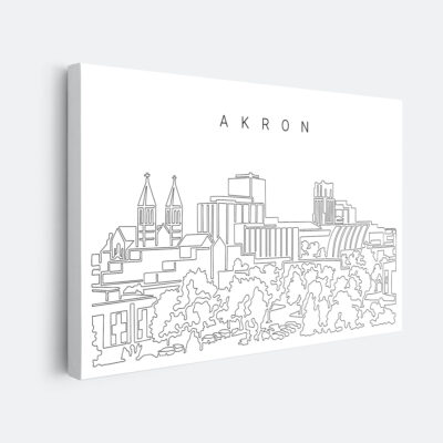 Akron-skyline-Canvas-art-print