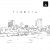 Augusta Skyline SVG - Download