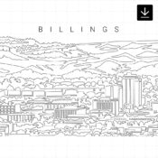 Billings Skyline SVG - Download