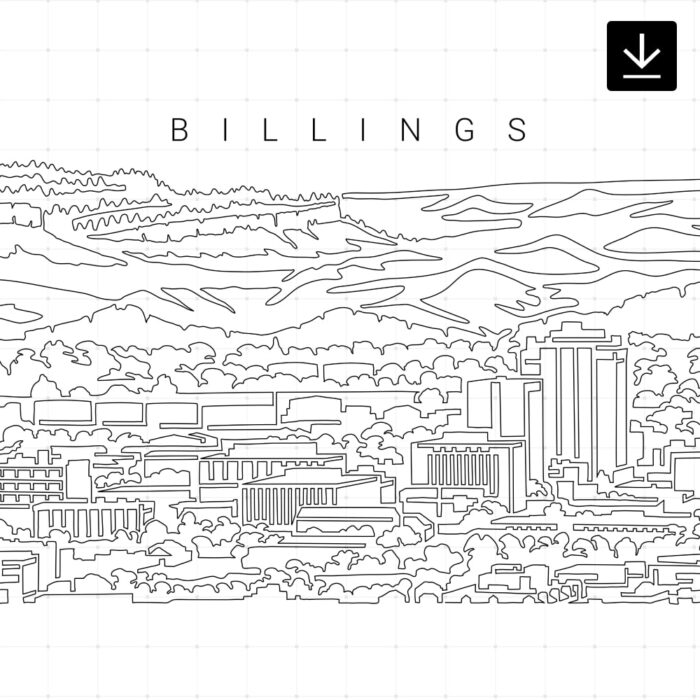 Billings Skyline SVG - Download