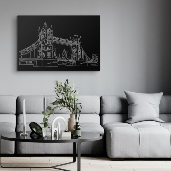 London Bridge Canvas Art Print - Living Room - Dark