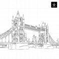 London Bridge Skyline SVG - Download