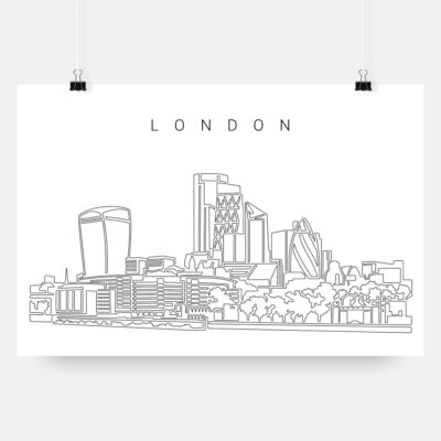 London skyline art print