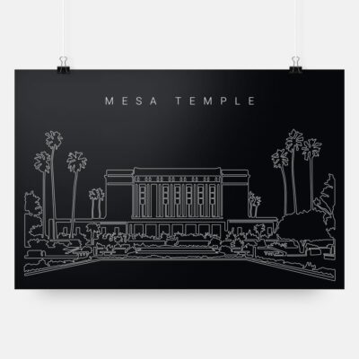 Mesa Temple Art Print - Dark