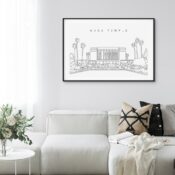 Mesa Temple Art Print for Living Room