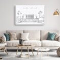 Mesa Temple Canvas Art Print - Living Room