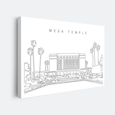 Mesa Temple Canvas Art print
